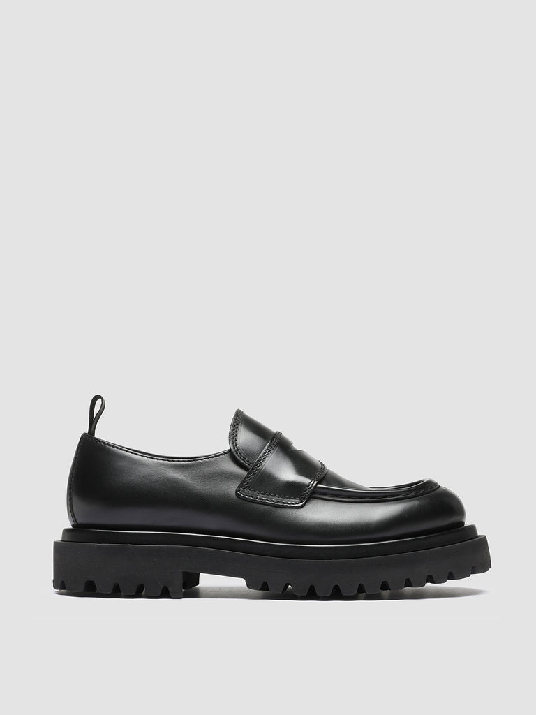 WISAL 001 - Black Leather Loafers Women Officine Creative - 1