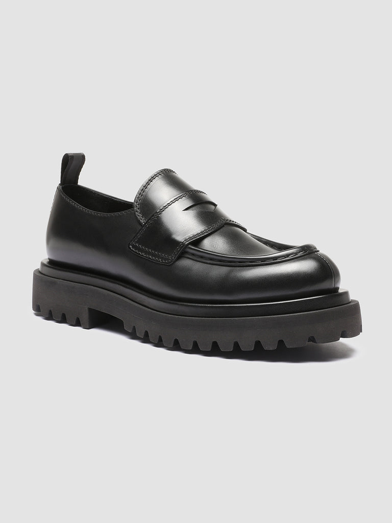 WISAL 001 - Black Leather Loafers Women Officine Creative - 3