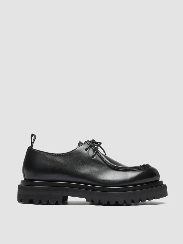 WISAL 002 - Black Leather Derby Shoes Women Officine Creative - 1