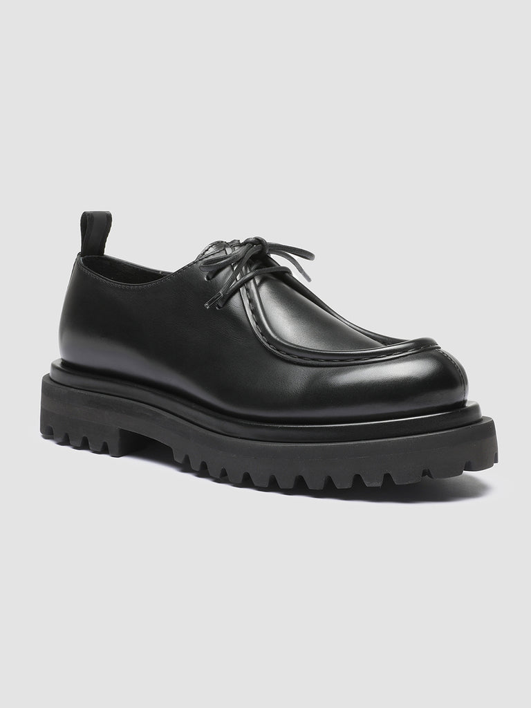 WISAL 002 - Black Leather Derby Shoes Women Officine Creative - 3